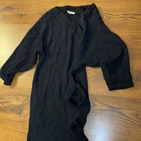 🌷 Rodier Paris🌷 Classic Vintage Long Black Stylish Dress - Picture 3 of 5